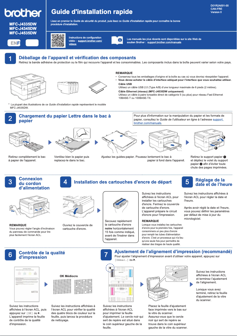 Imagen de la primera página del manual del dispositivo MFC-J4345DW