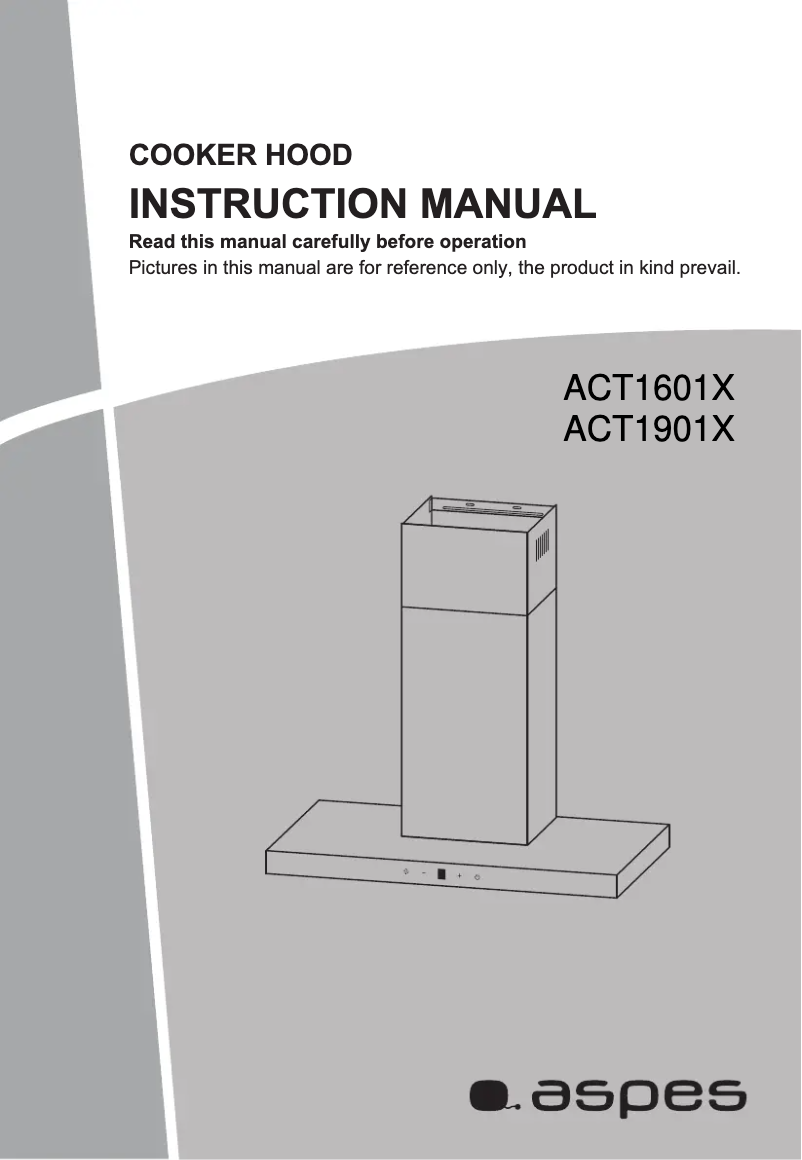 Image de la première page du manuel de l'appareil ACT1601X