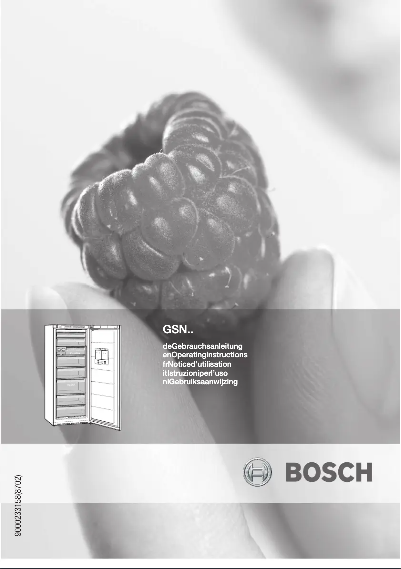 Page 1 de la notice Manuel utilisateur Bosch GSN28A85