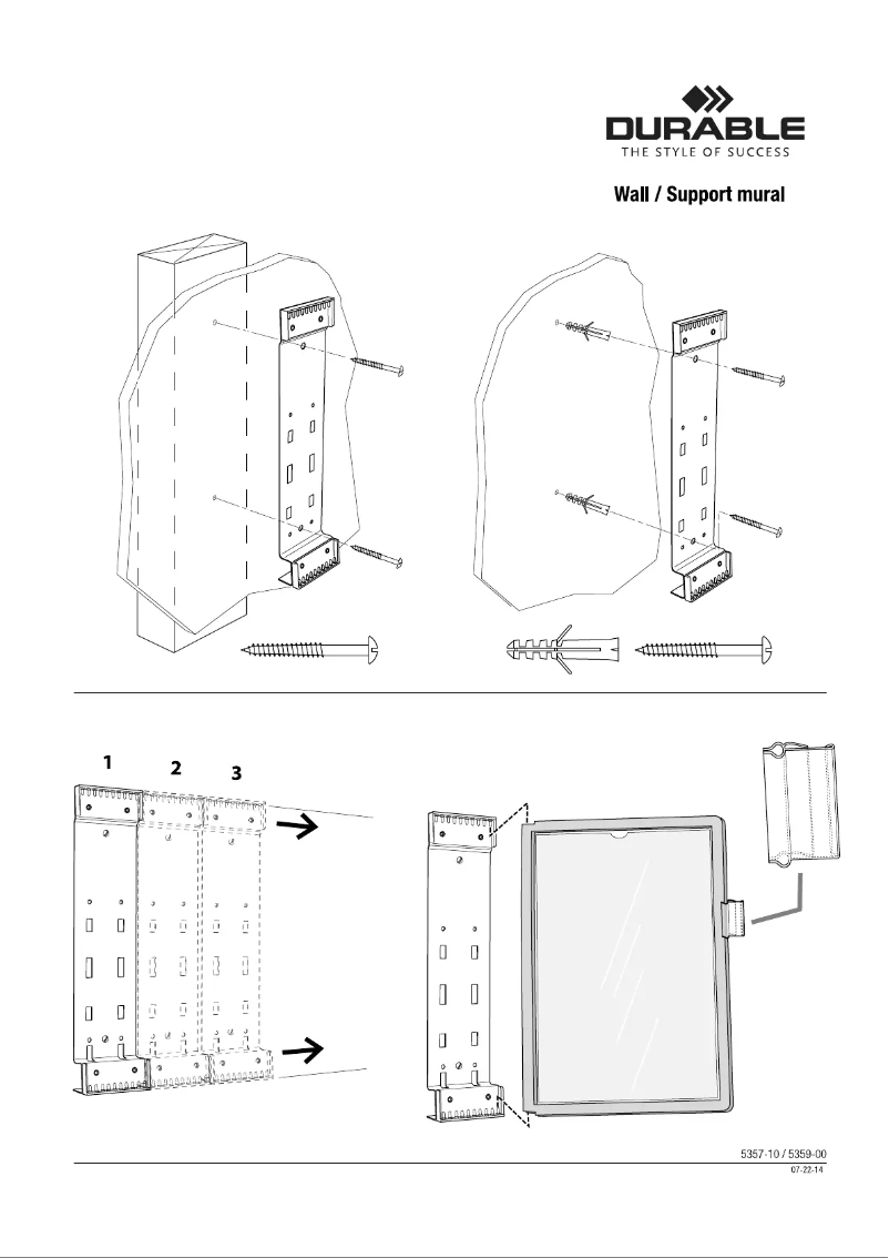 Page 1 de la notice Manuel utilisateur Durable VARIO