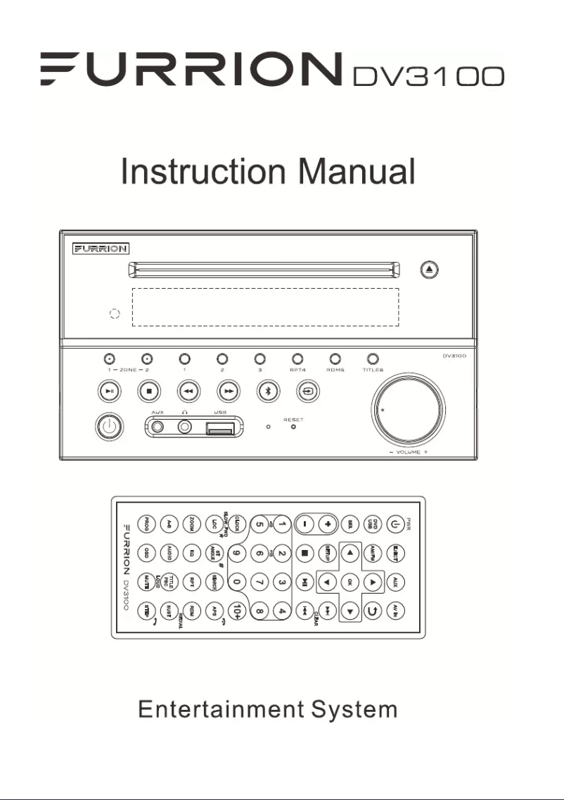 Page 1 de la notice Manuel utilisateur Furrion DV3100
