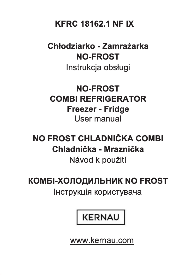 Page 1 de la notice Manuel utilisateur Kernau KFRC 18162 NF X