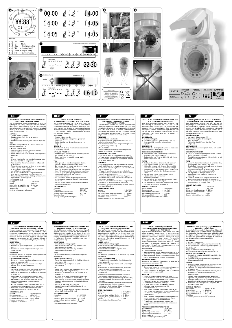Image de la première page du manuel de l'appareil FA624
