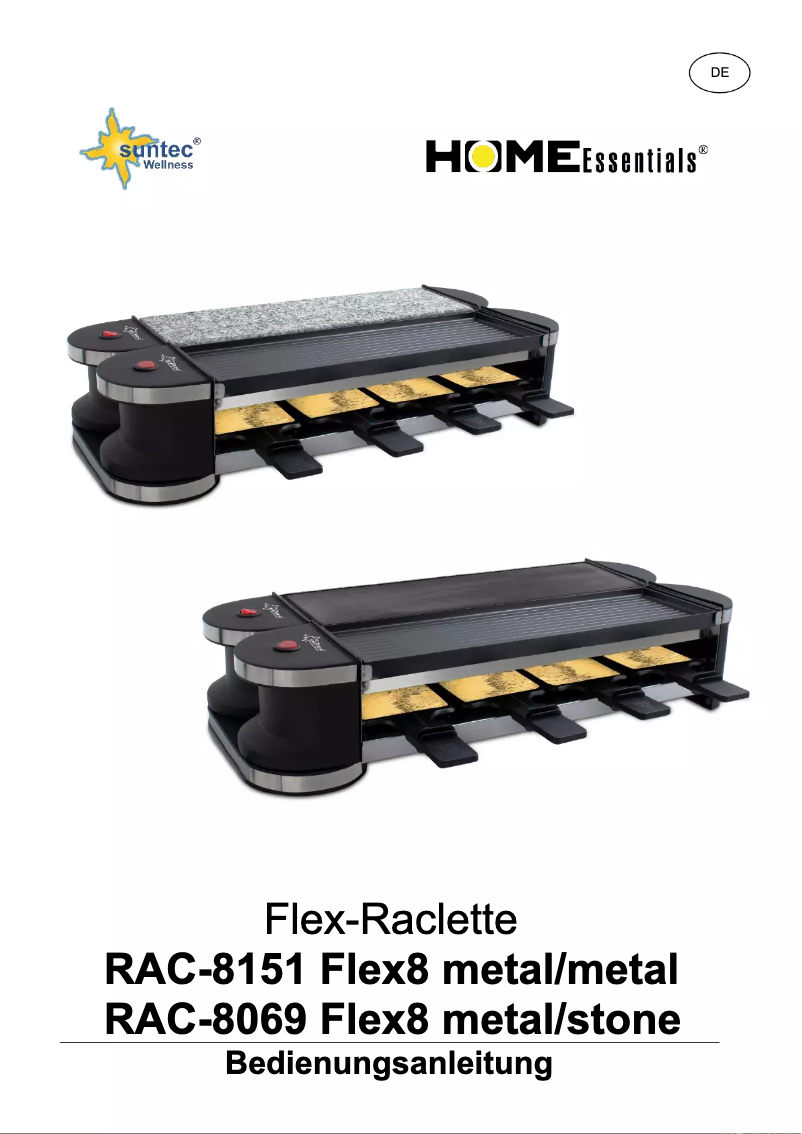 Page n°1 - Manuel utilisateur Suntec RAC-8151 Flex8