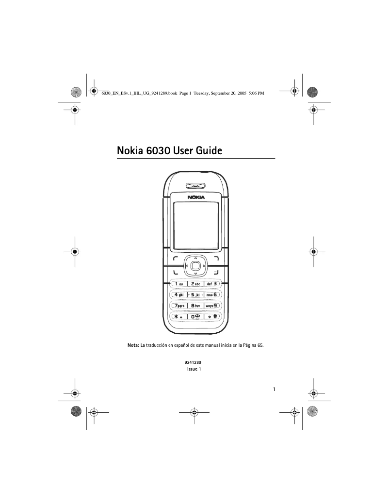 Página 1 del manual Manual de usuario AT&T 6030