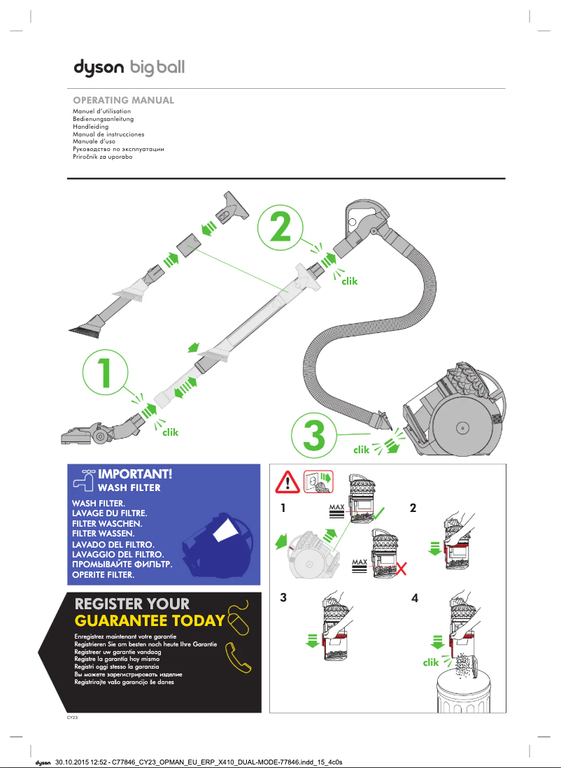 Image de la première page du manuel de l'appareil Big Ball