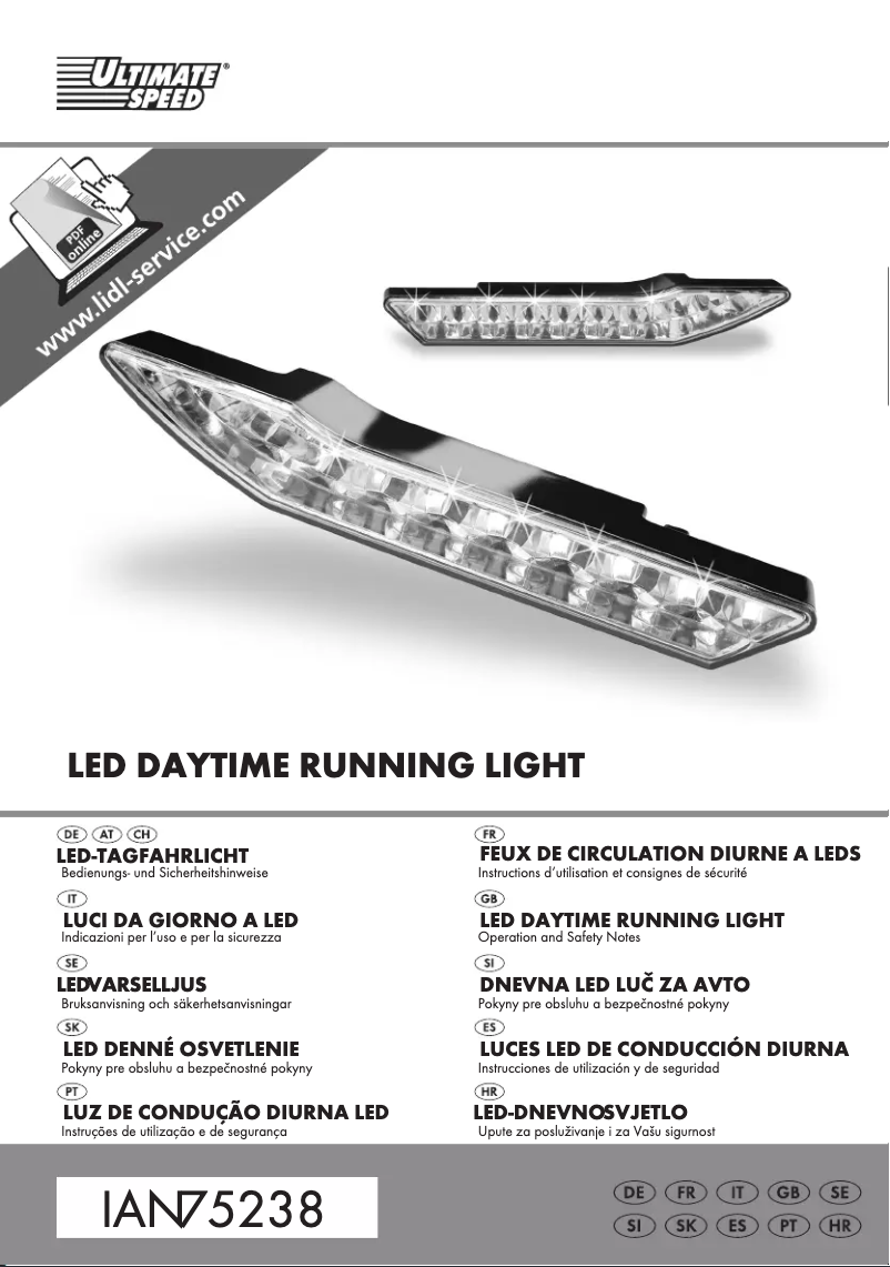 Page 1 de la notice Manuel utilisateur Ultimate Speed IAN 075238