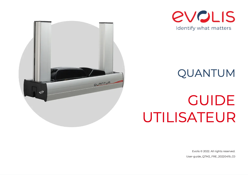 Page n°1 - Manuel utilisateur Evolis Quantum 2