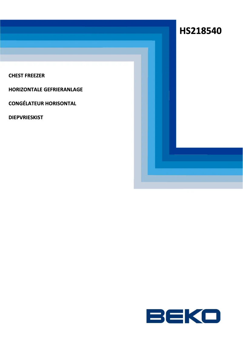 Image de la première page du manuel de l'appareil HS 218540