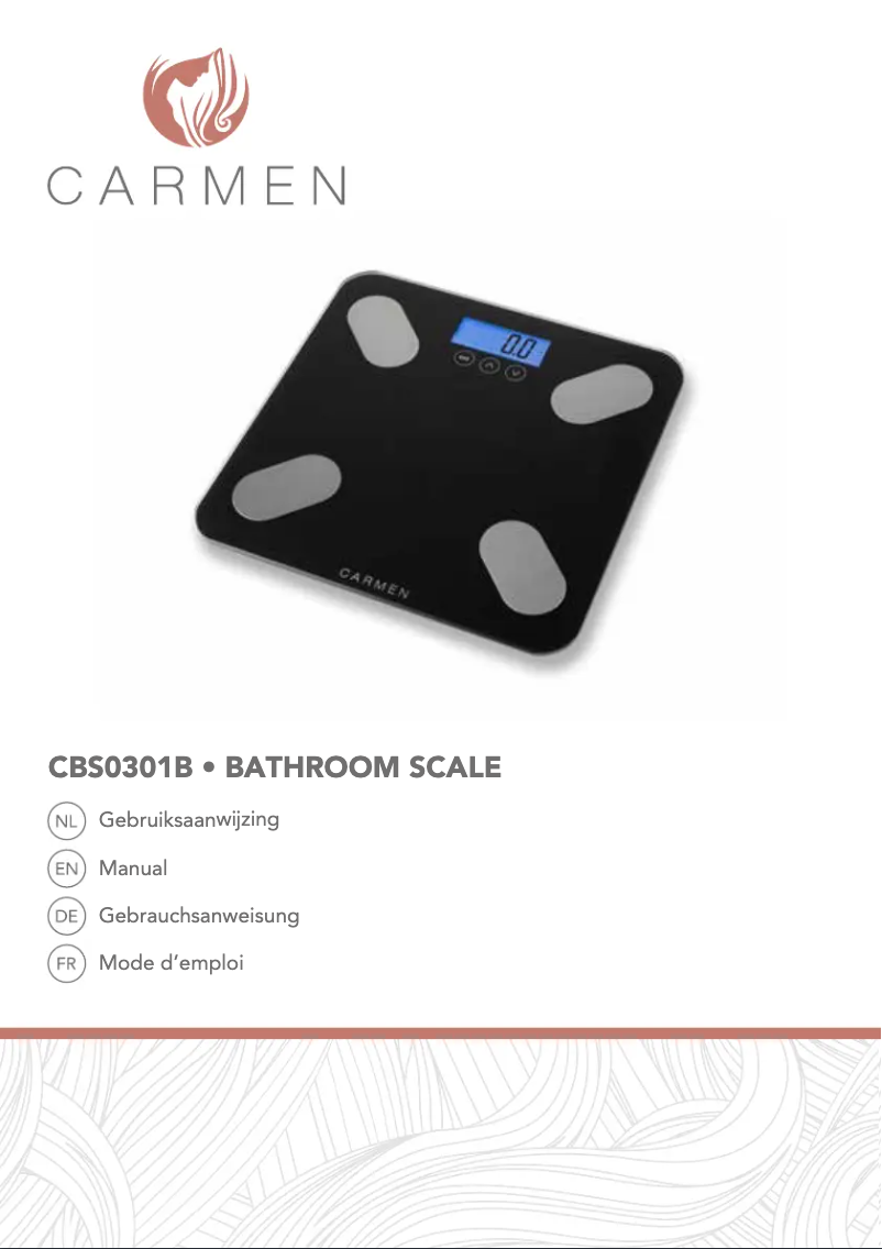 Page 1 de la notice Manuel utilisateur Carmen CBS0301B