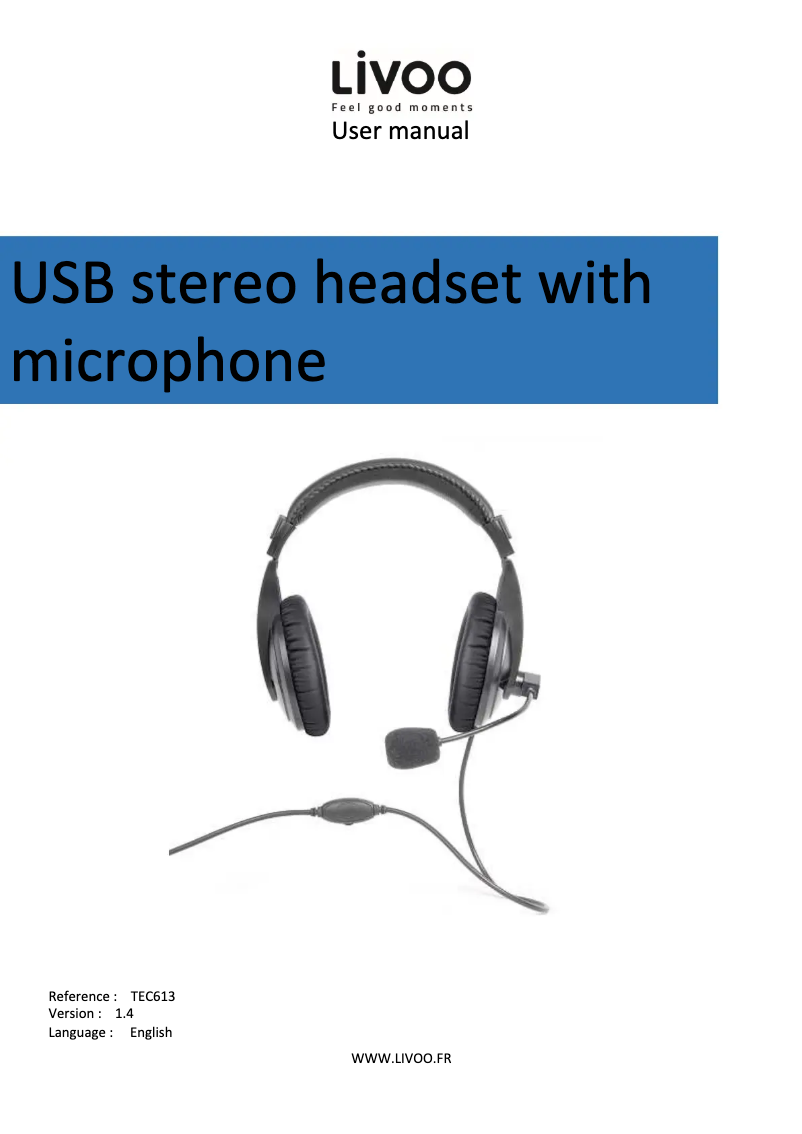 Página 1 del manual Manual de usuario Livoo TEC613