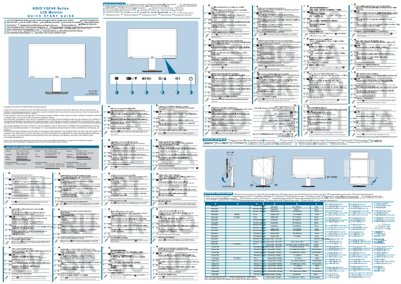 Image de la première page du manuel de l'appareil VG248QE