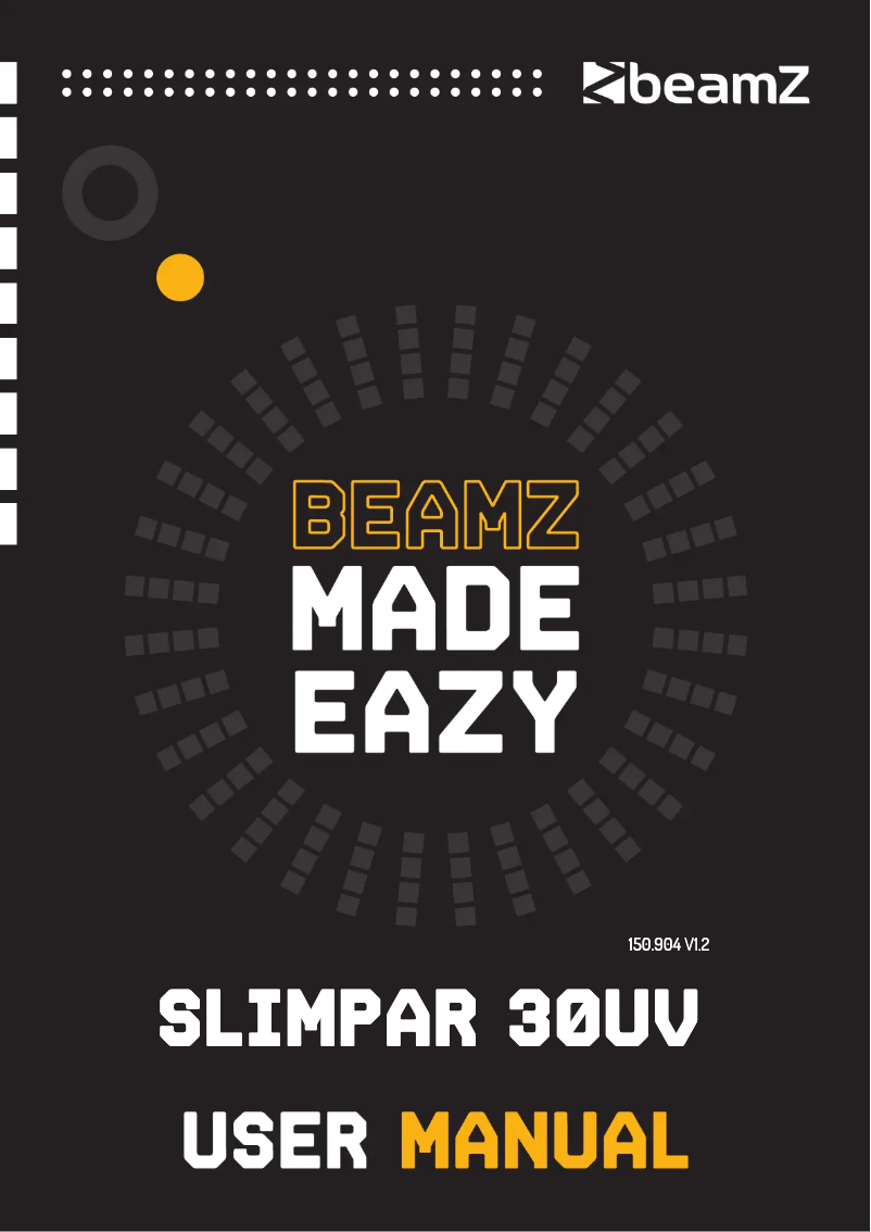Página 1 del manual Manual de usuario BeamZ SlimPar 30UV