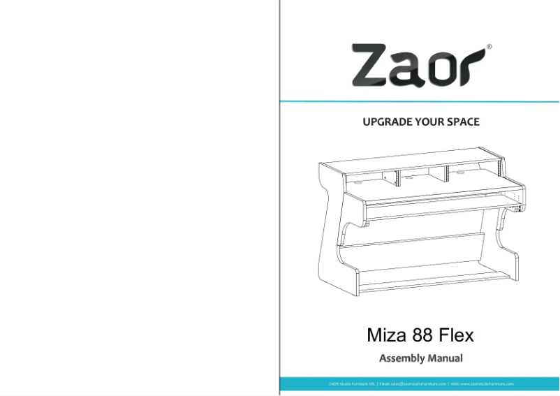 Image de la première page du manuel de l'appareil Miza 88 Flex