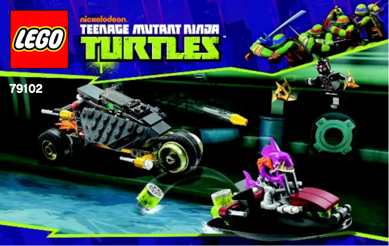 Page 1 de la notice Manuel utilisateur Lego Ninja Turtles 79102