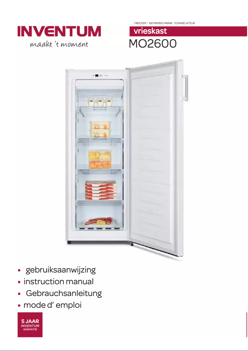 Page n°1 - Manuel utilisateur Inventum MO2600