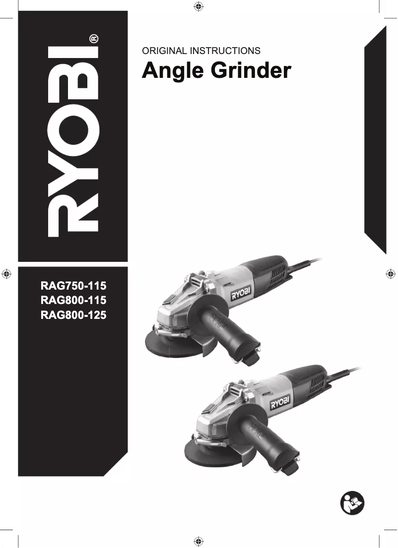 Page n°1 - Manuel utilisateur RYOBI RAG800-115
