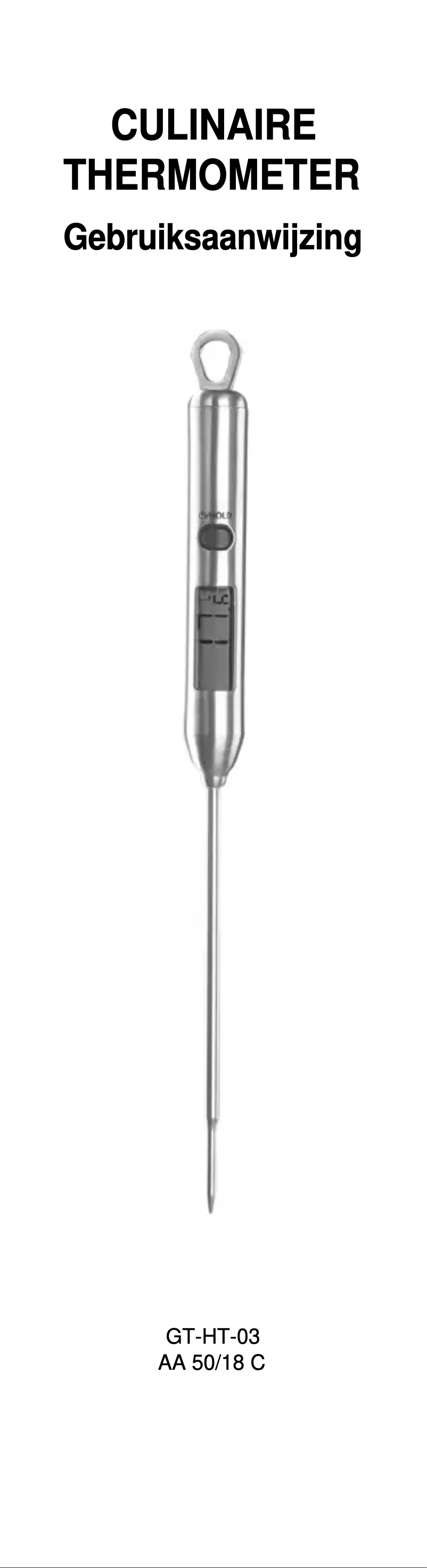 Page 1 de la notice Manuel utilisateur GlobalTronics GT-HT-03