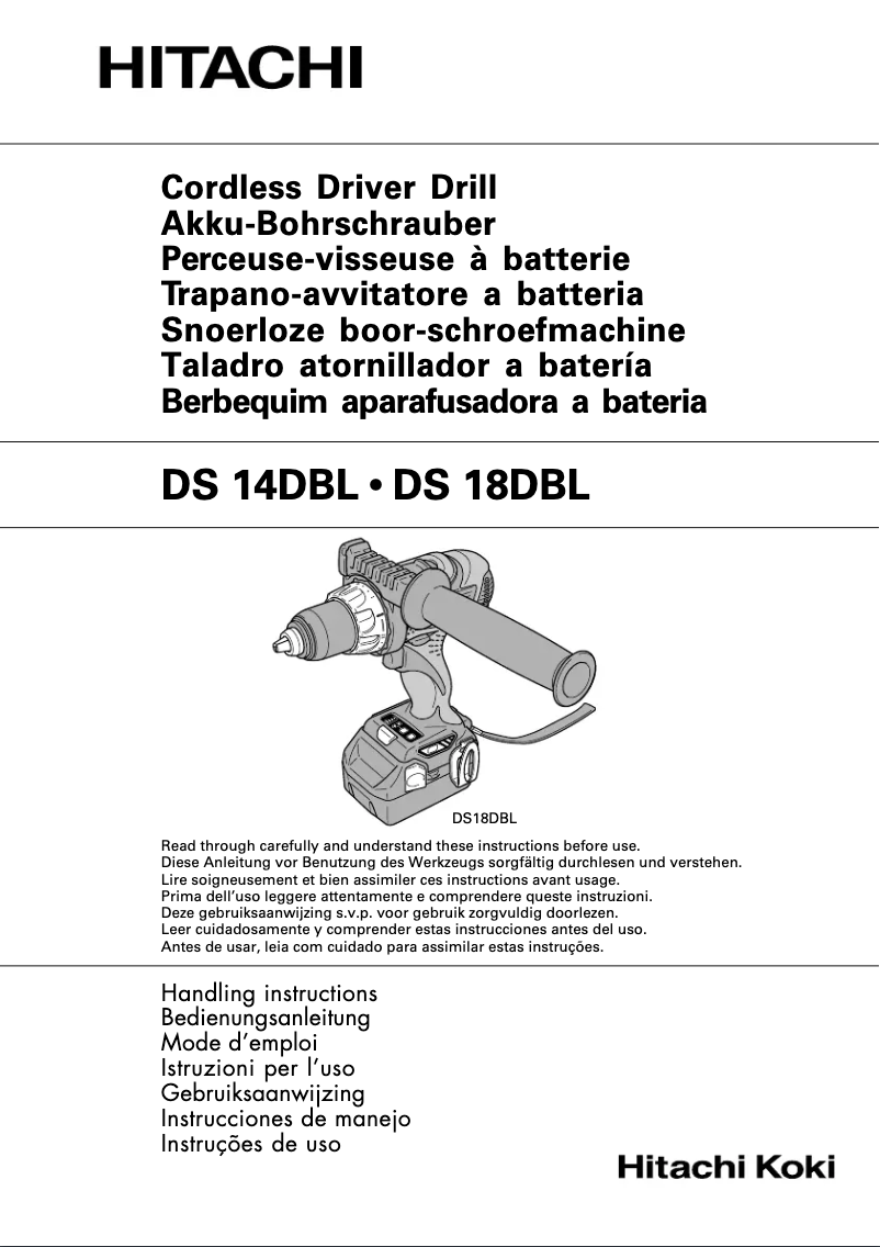 Image de la première page du manuel de l'appareil DS14DBL 4.0