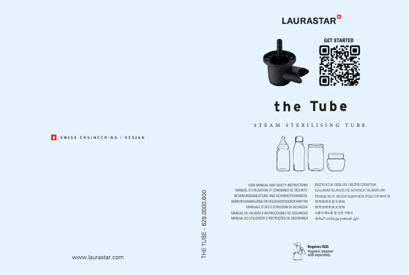 Page 1 de la notice Manuel utilisateur Laurastar The Tube
