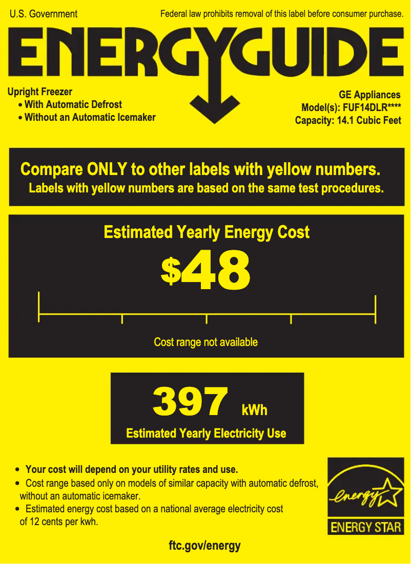 Image de la première page du manuel de l'appareil FUF14DLRWW