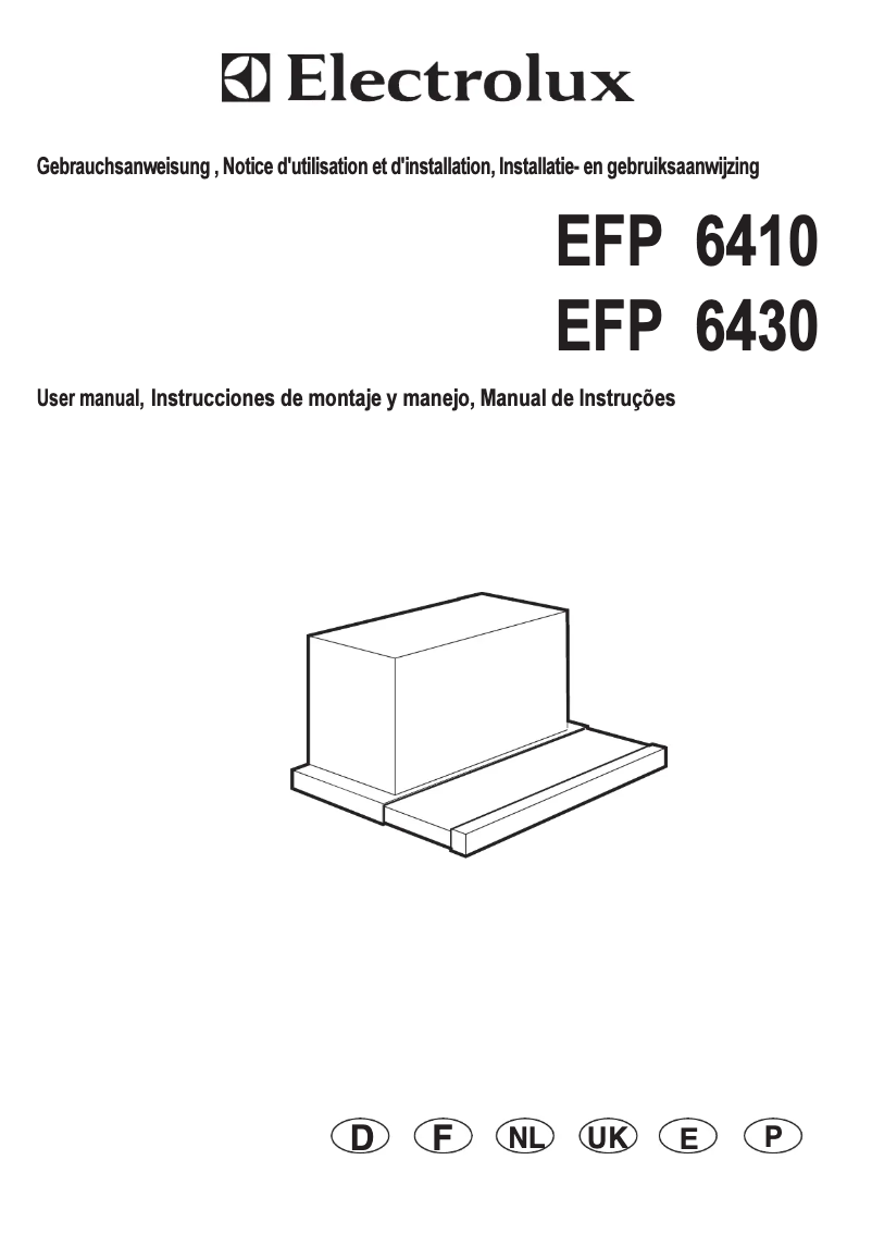 Image de la première page du manuel de l'appareil EFP 6410