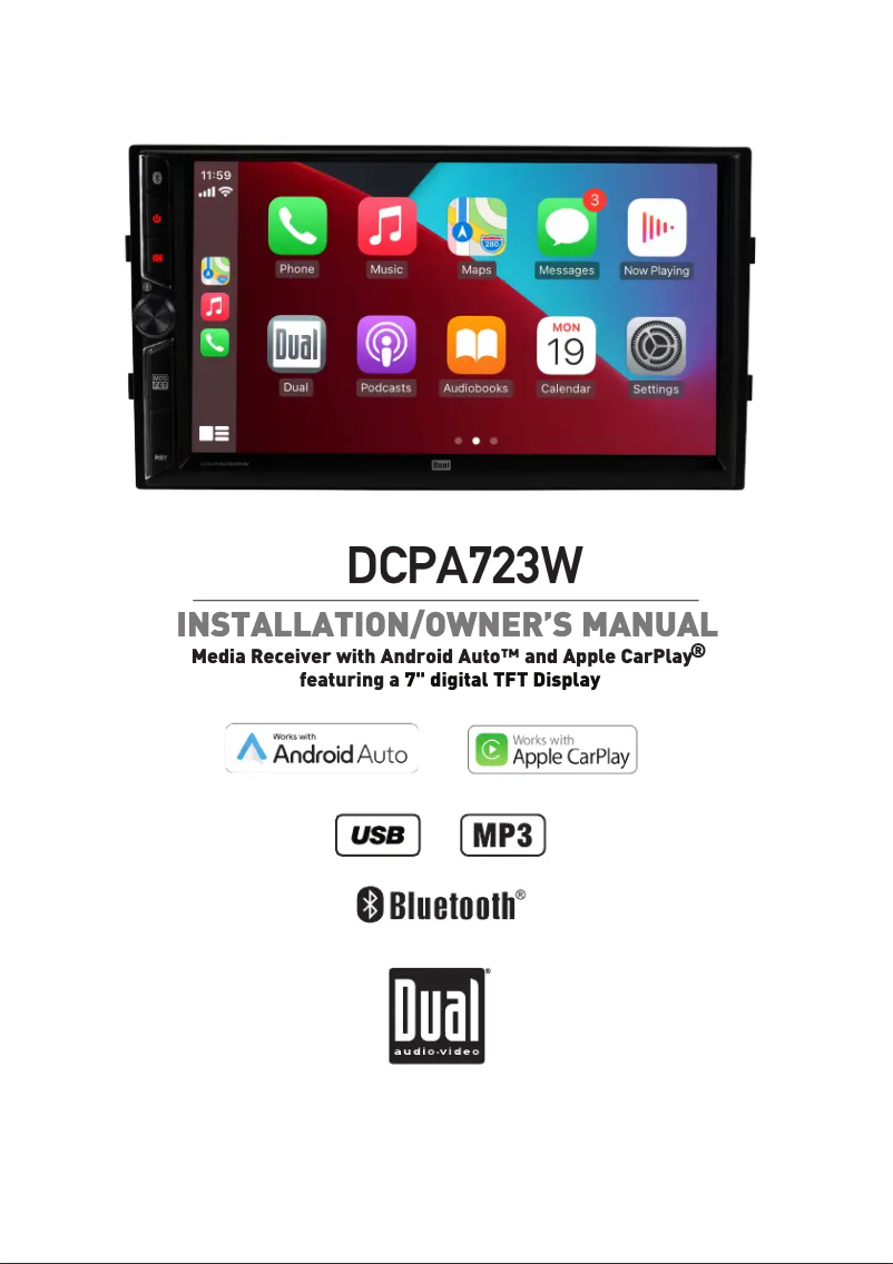 Page n°1 - Manuel utilisateur Dual DCPA723W