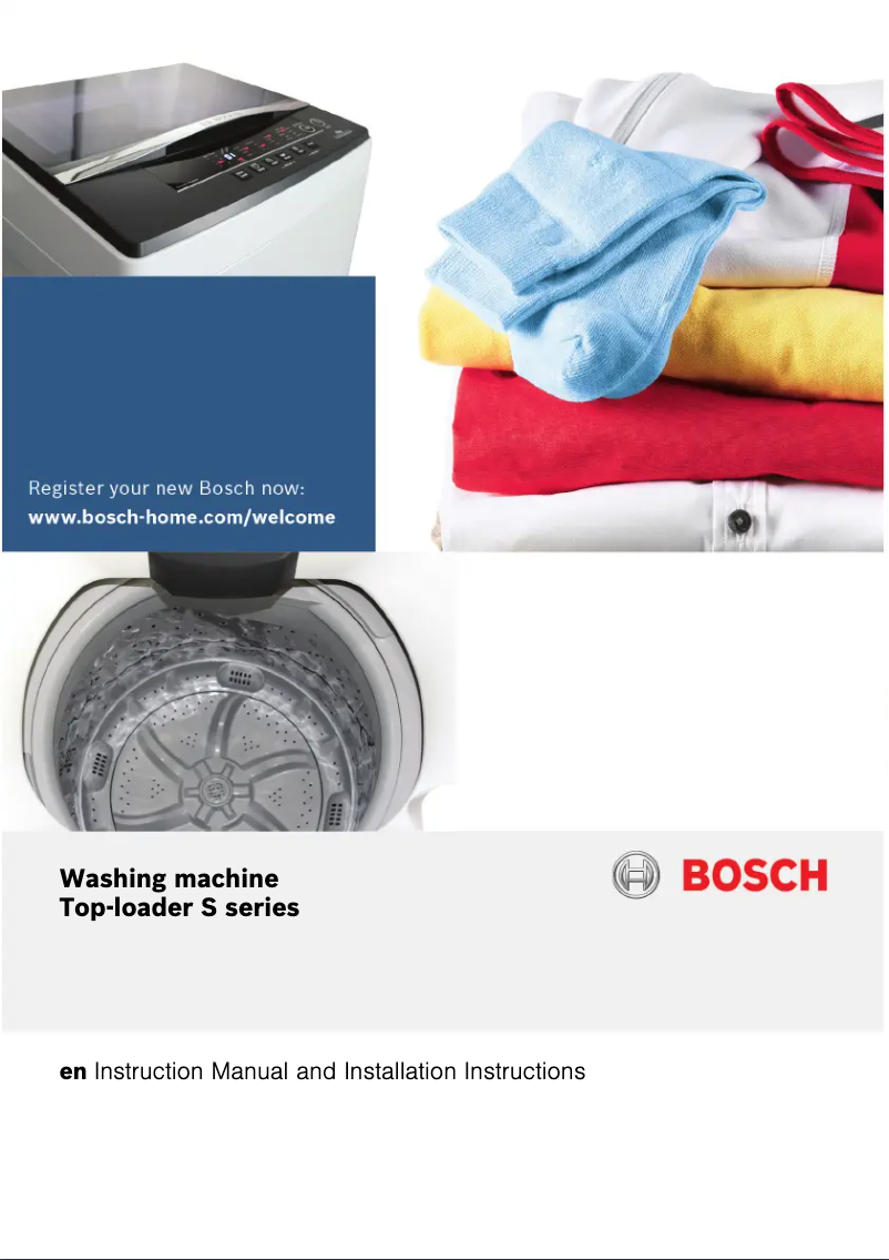 Page n°1 - Manuel utilisateur Bosch WOA145D0ZA