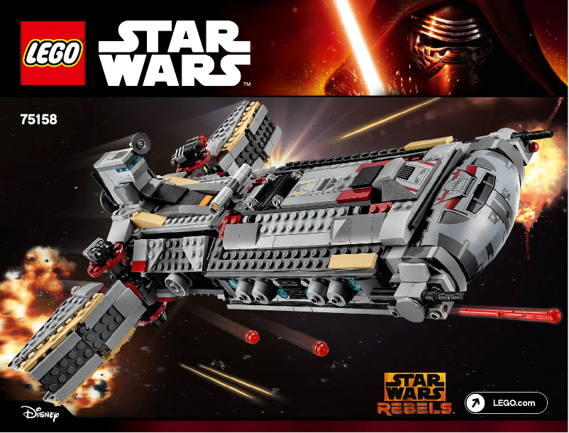 Page 1 de la notice Manuel utilisateur Lego Star Wars 75158