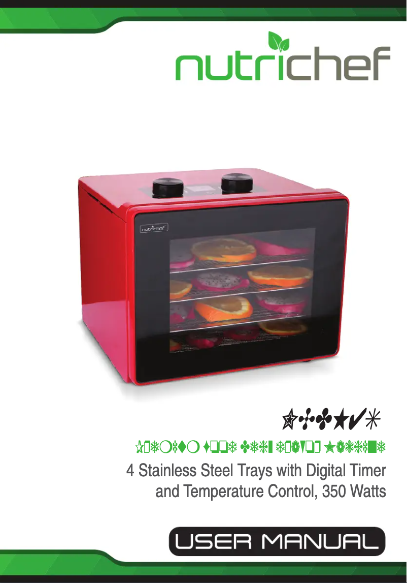 Página 1 del manual Manual de usuario Nutrichef NCDH4S