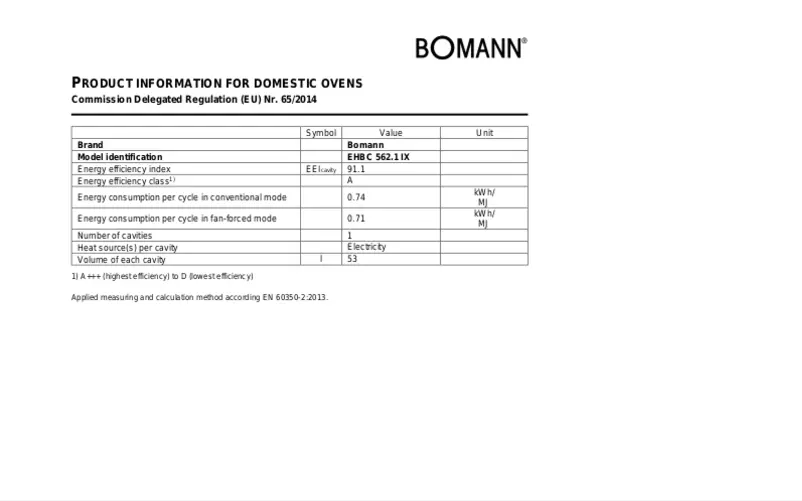 Image de la première page du manuel de l'appareil EHBC 562.1