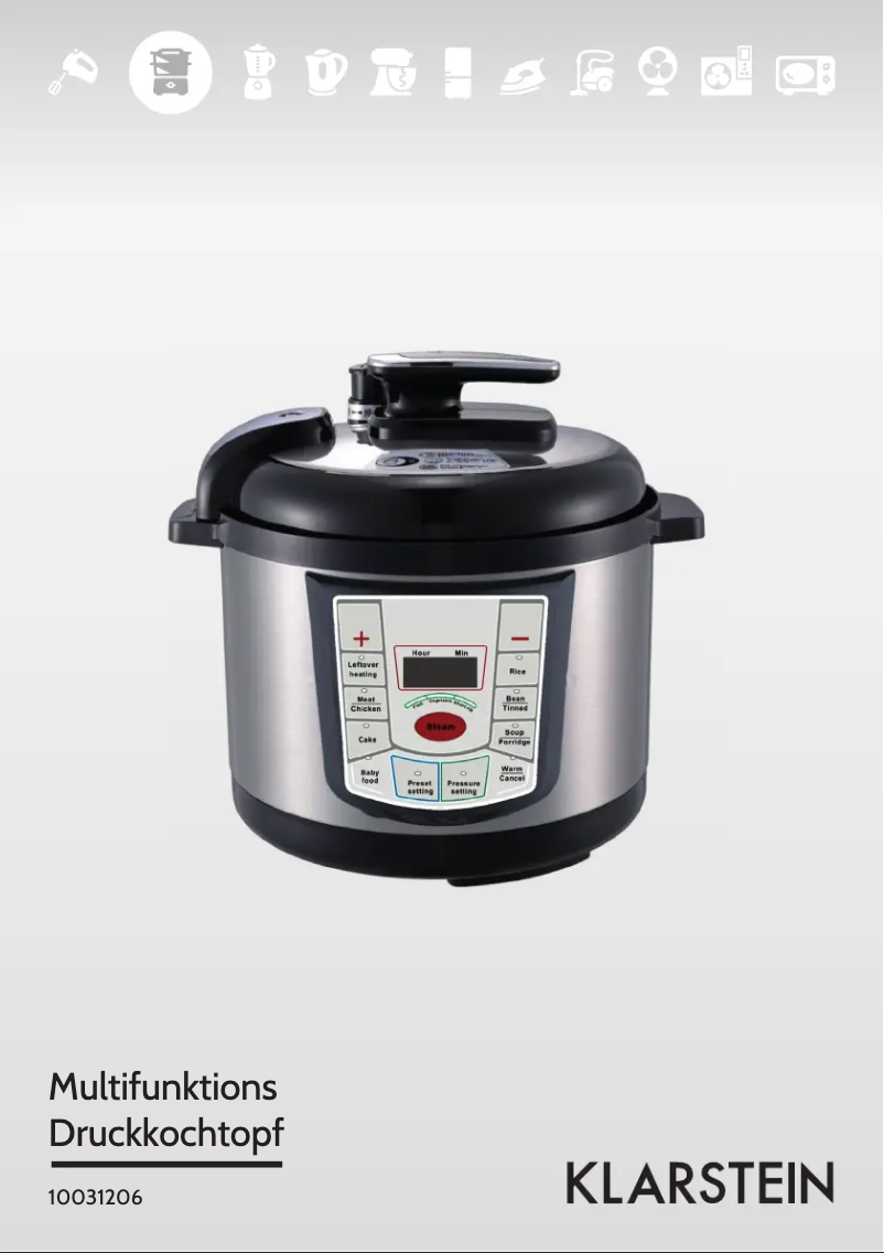 Page 1 de la notice Manuel utilisateur Klarstein 10031206