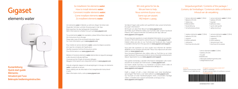 Page n°1 - Manuel utilisateur Gigaset Elementary