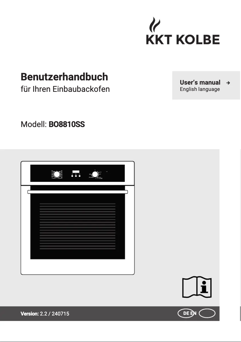 Image de la première page du manuel de l'appareil BO8810SS