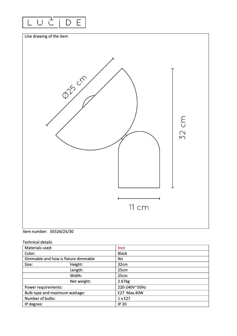 Image de la première page du manuel de l'appareil Vidor 05526/25/30