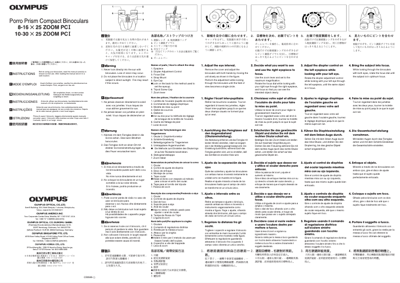 Imagen de la primera página del manual del dispositivo Tracker 8-16x25 Zoom PC I