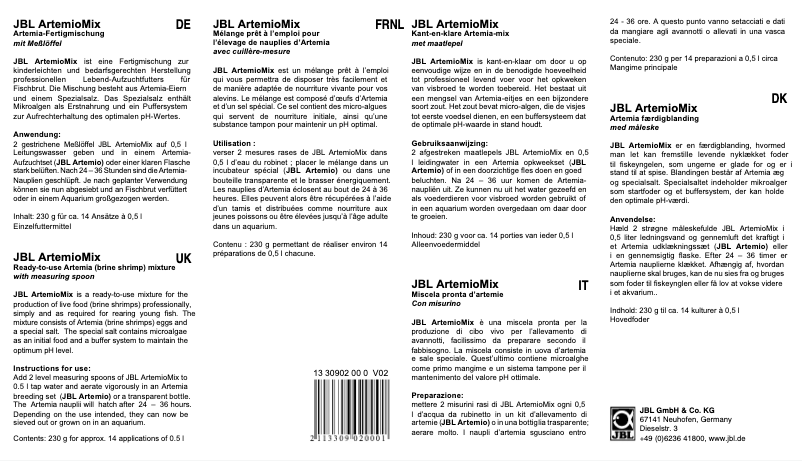 Page 1 de la notice Manuel utilisateur JBL ArtemioMix