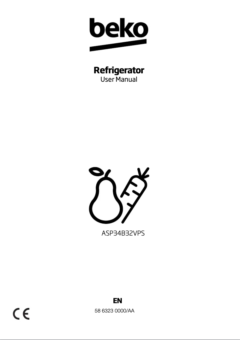 Image de la première page du manuel de l'appareil ASP34B32V