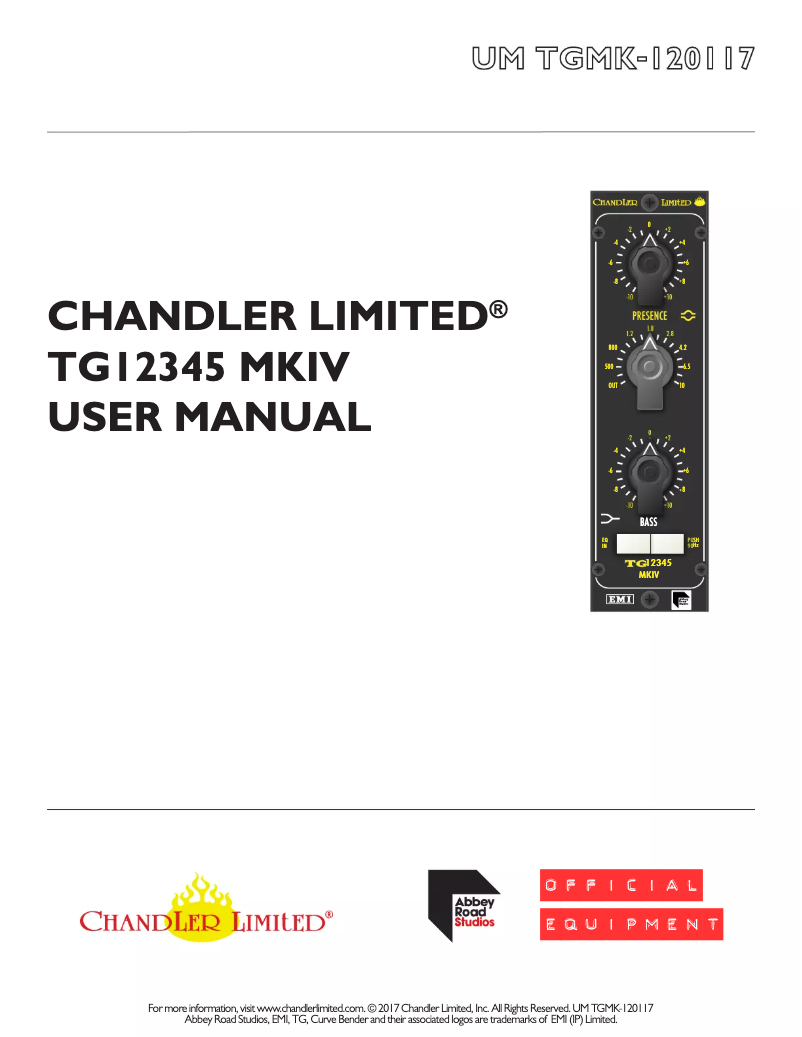 Image de la première page du manuel de l'appareil TG12345 MKIV