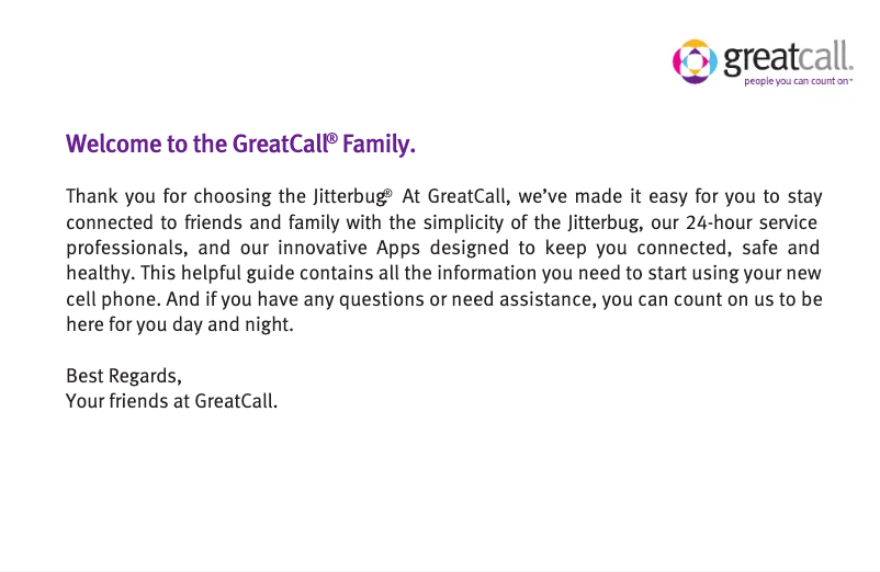 Page 1 de la notice Manuel utilisateur Samsung Jitterbug J