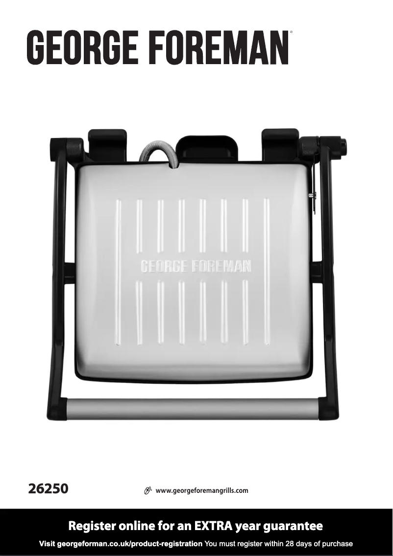 Page 1 de la notice Manuel utilisateur George Foreman 26250