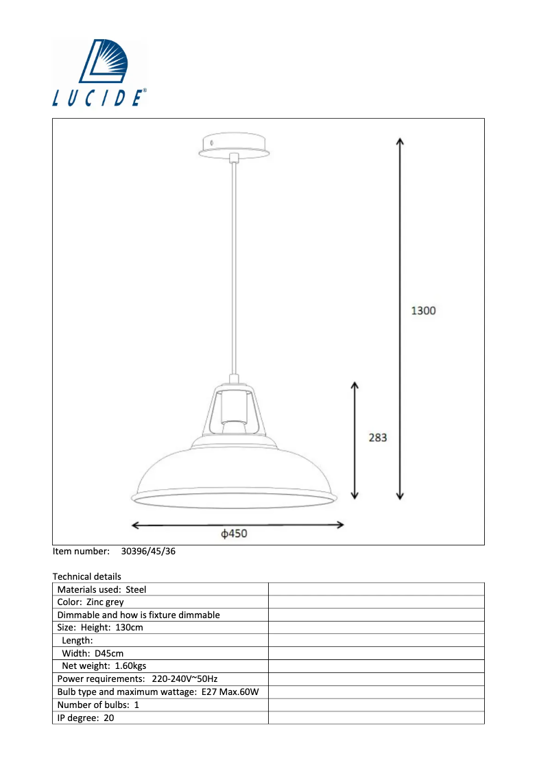 Image de la première page du manuel de l'appareil Markit 30396/45/36