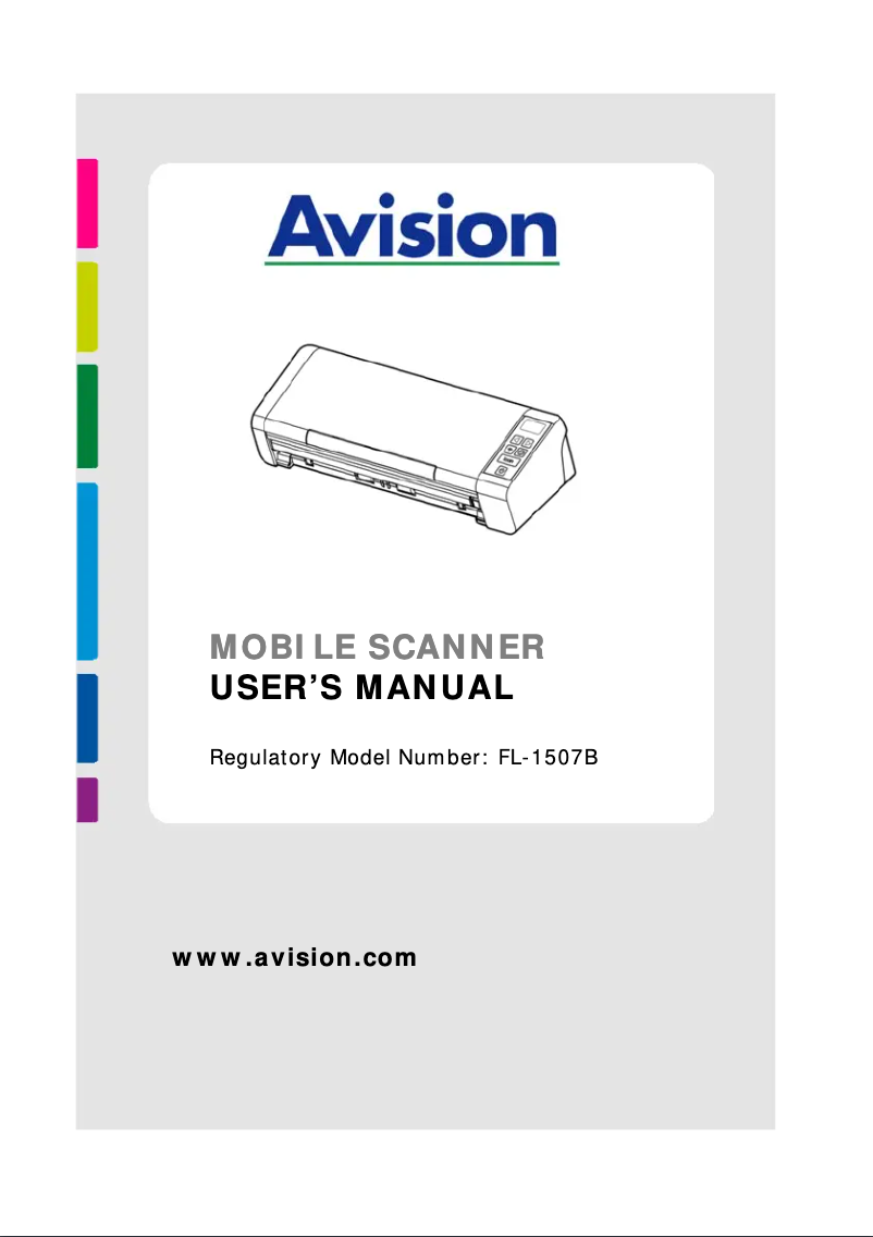 Page n°1 - Manuel utilisateur Avision AD215W