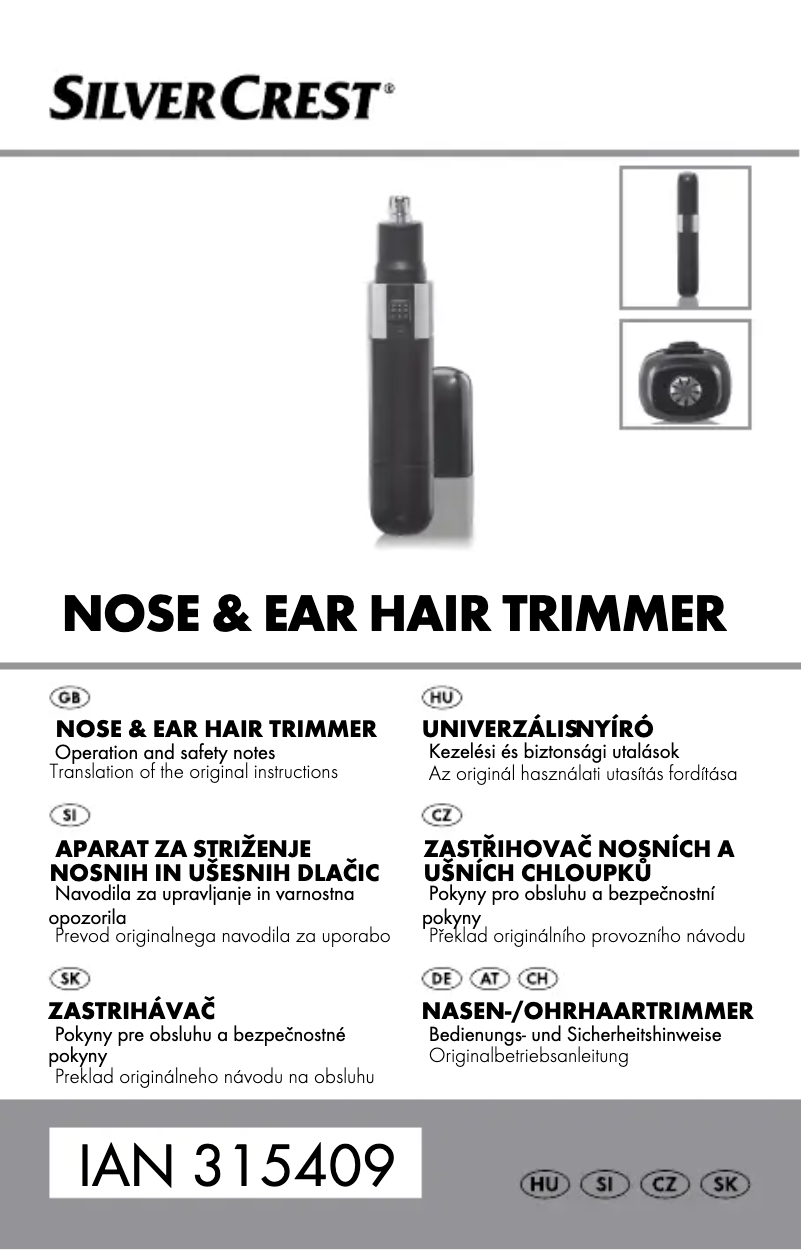 Page 1 de la notice Manuel utilisateur SilverCrest HG03660