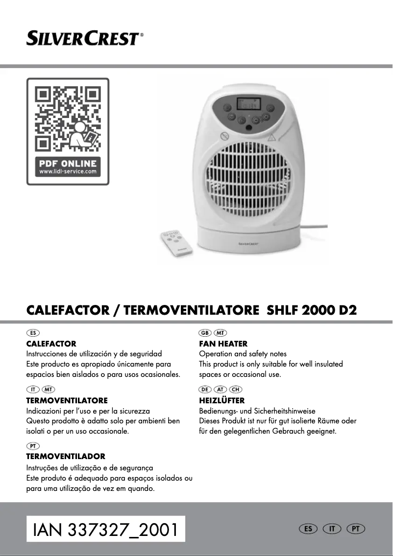 Page 1 de la notice Manuel utilisateur SilverCrest SHLF 2000 A1