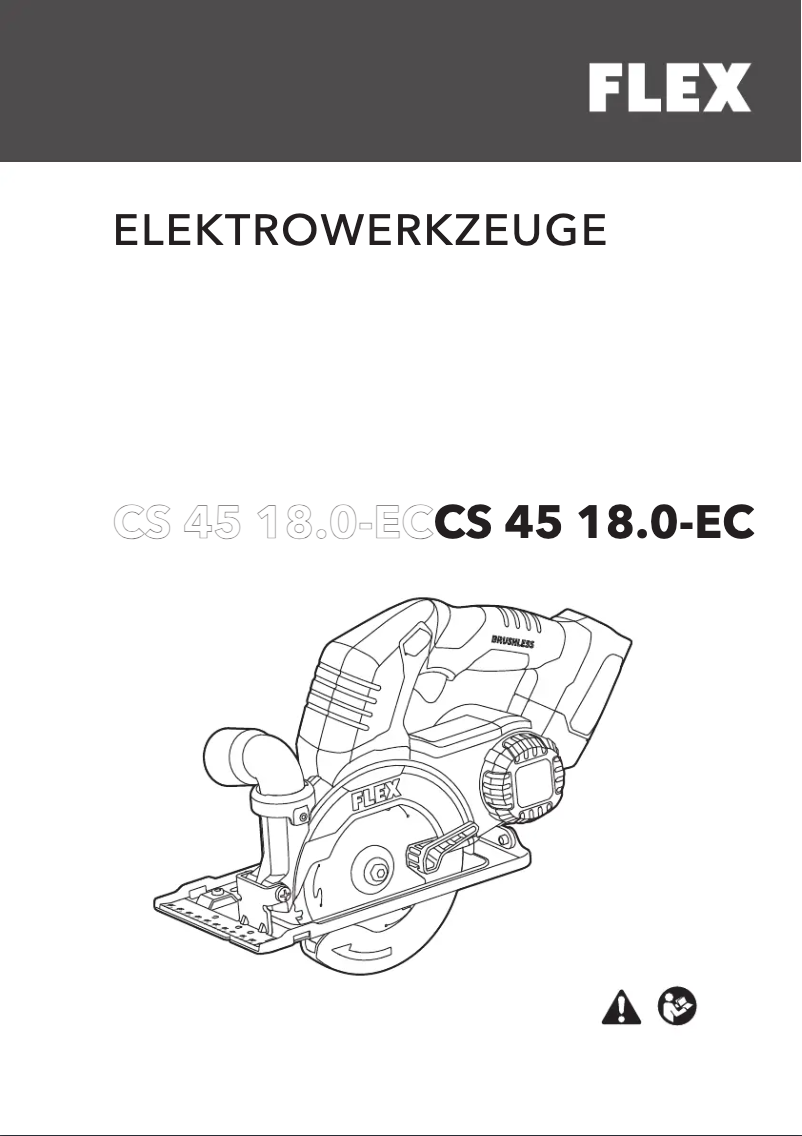 Page 1 de la notice Manuel utilisateur Flex CS 45 18.0-EC C