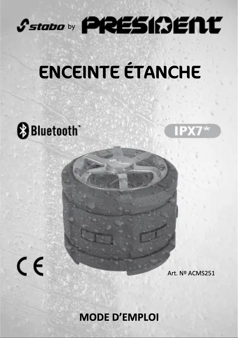 Image de la première page du manuel de l'appareil ACMS251