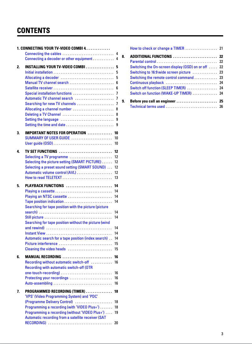 Page n°1 - Manuel utilisateur Philips 21PV330
