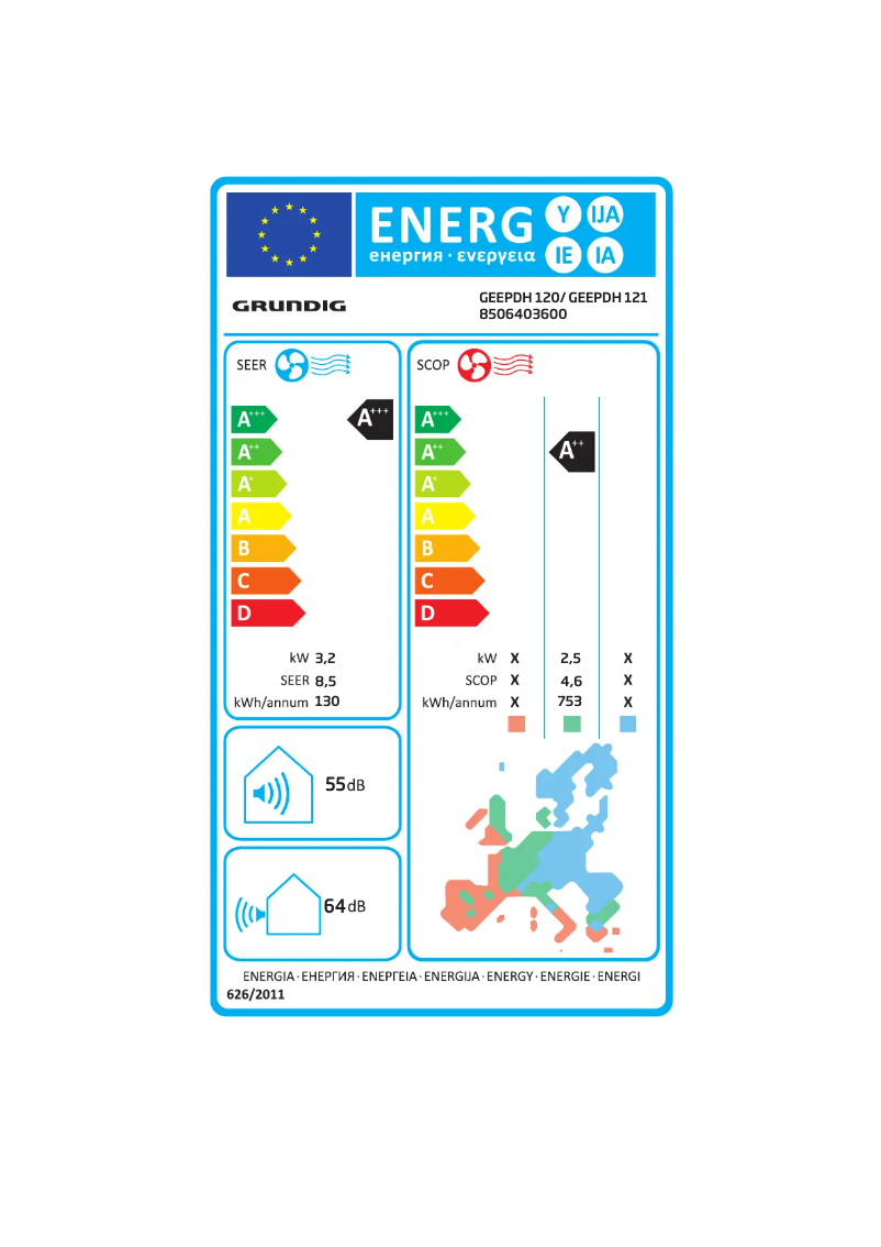 Image de la première page du manuel de l'appareil GEEPDH 120/ GEEPDH 121