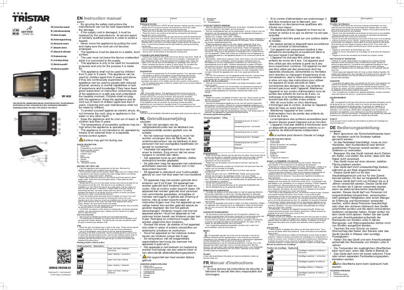 Imagen de la primera página del manual del dispositivo OV-1450